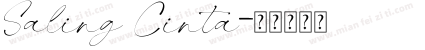 Saling Cinta字体转换